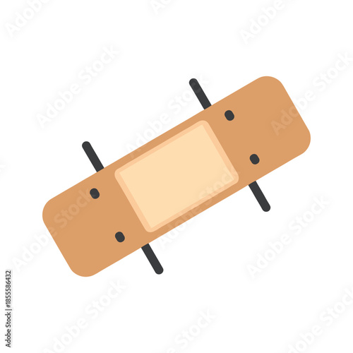 Brown wooden bench with padding Vector