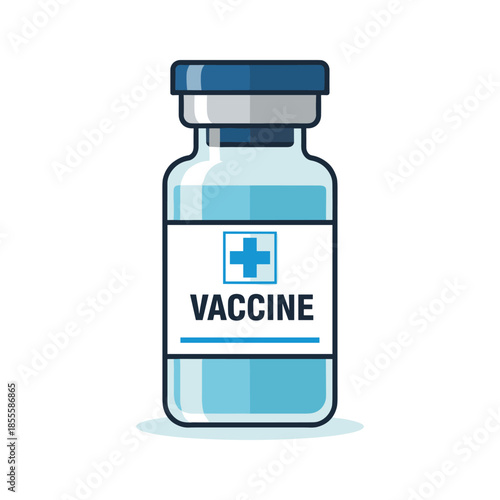 Vaccine vial ready for use Vector