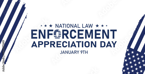 NATIONAL LAW ENFORCEMENT APPRECIATION DAY Background Banner post design