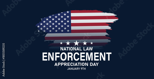 NATIONAL LAW ENFORCEMENT APPRECIATION DAY Background Banner post design