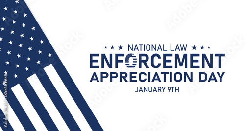 NATIONAL LAW ENFORCEMENT APPRECIATION DAY Background Banner post design