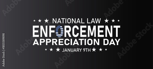 NATIONAL LAW ENFORCEMENT APPRECIATION DAY Background Banner post design