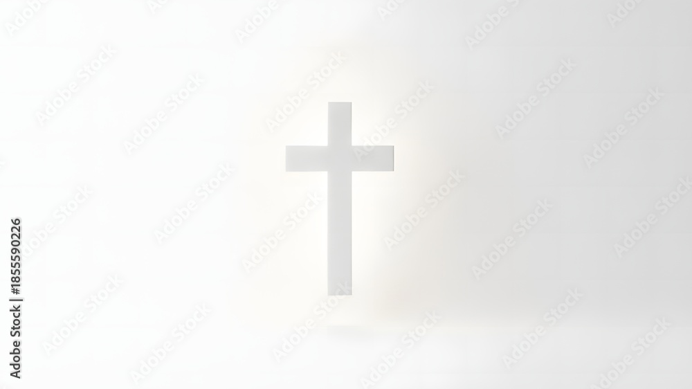 Obraz premium Minimalist cross