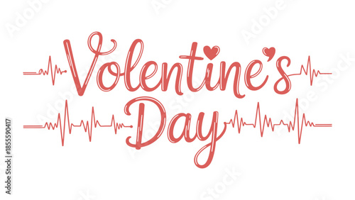 Valentine's Day Heartbeat: A visual representation of Valentine's Day, this design uses the concept of a heartbeat to convey a sense of love, affection, and emotional connection.