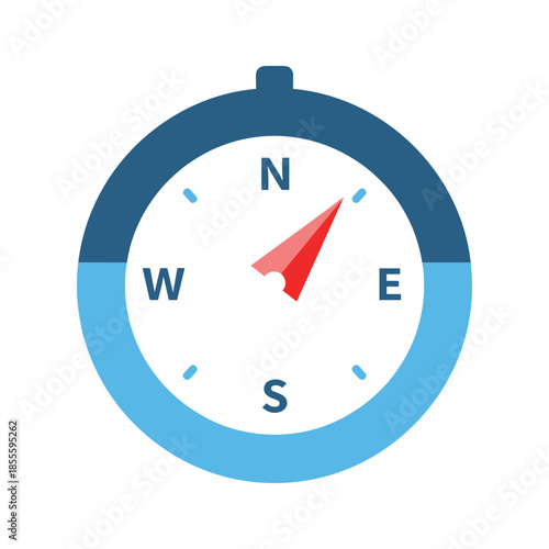 Compass showing north Vector