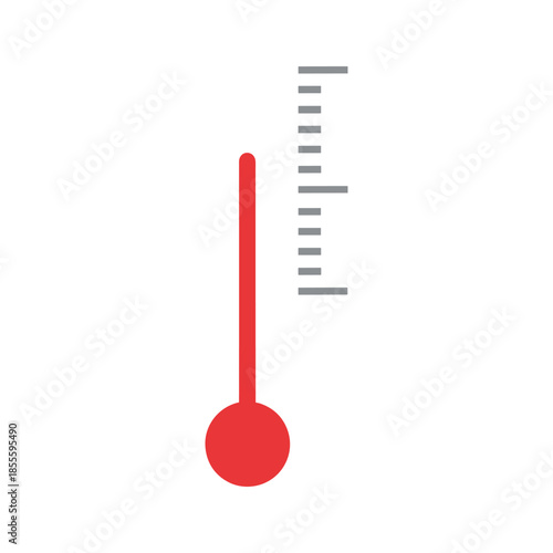 Temperature indicator at medium level Vector