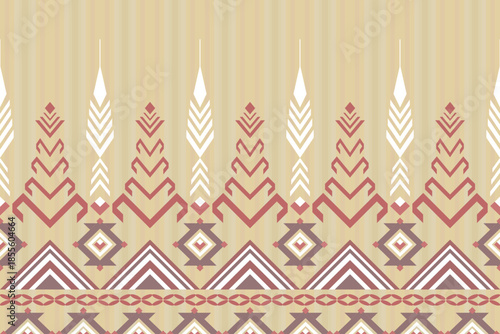 Geometric pattern background vector illustration.ethnic pattern,Aztec style,abstract background.design for texture,fabric,clothing,decoration,print,sarong.
