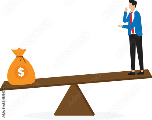 Business loan or venture, capital funding to start new company,money help to survive crisis concept
