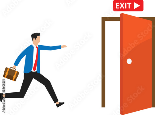 Exit interview and employee feedback, leaving or resignation, staff suggestion to HR human resources concept
