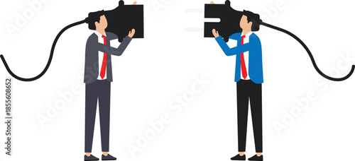 Business partnership and teamwork collaboration,meeting and discussion to get solution concept
