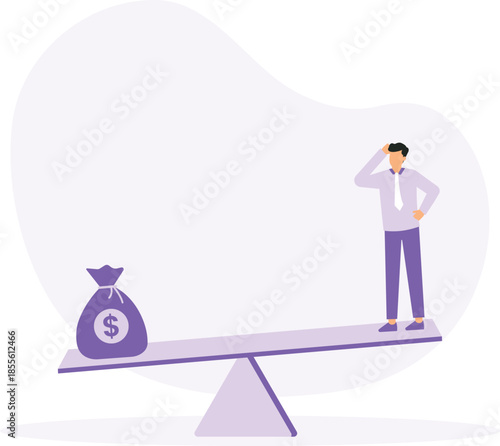 Business loan or venture, capital funding to start new company,money help to survive crisis concept
