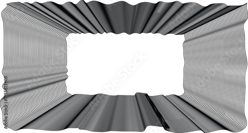 Abstract black and white frame