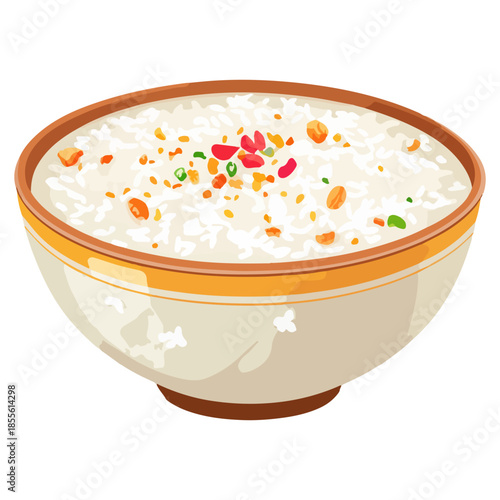jasmine rice porridge, thailand, songkran festival, festival, food, vector, transparent background, flower, bowl, fresh, beauty, healthy, meal, rice, ingredient, health, vegetarian, nutrition