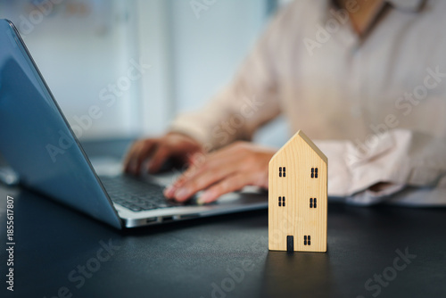 Property analysis and checklist for real estate business management concept. Mortgage loan home and insurance real property mortgage. business real estate, Buy and sell houses and real estate online.