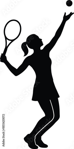 Woman playing tennis