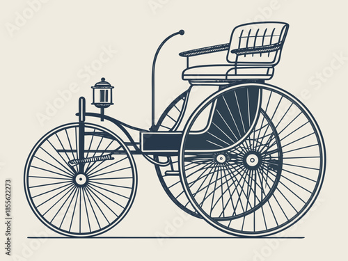 Vintage automobile illustration