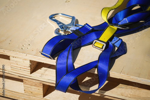 Tableau sur toile Safety harness device, falling prevention PPE to wear when working at height
