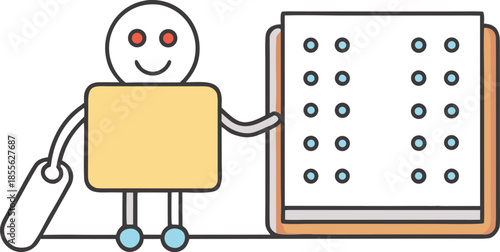Accessibility awareness and inclusive education concept using braille text, tactile learning, adaptive technology, visually impaired support, universal design, literacy empowerment, social inclusion