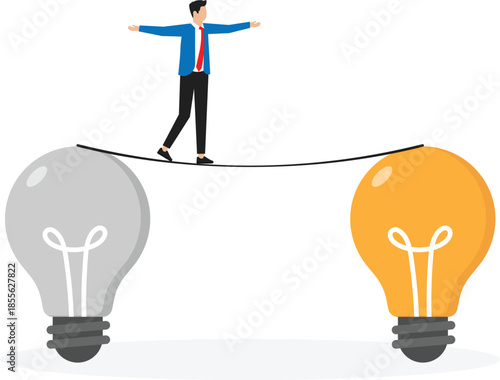 Non-standard ways for creating new brilliant ideas, creativity process for solving work issues, new knowledge for great success concept
