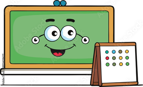 Classroom learning concept with braille board on white background, inclusive education for visually impaired students, tactile reading system, accessibility awareness, modern special education scene