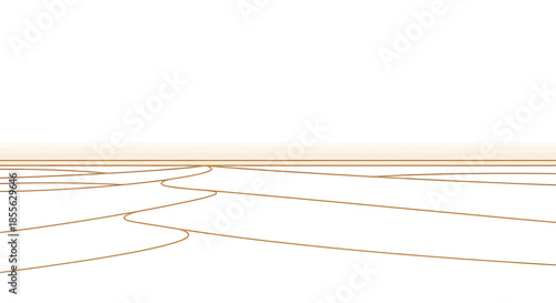 Minimalist landscape abstract with flowing lines in warm tones, evoking a sense of open space and natural patterns
