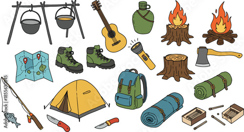 Multiple illustrations of mothers and children hugging or holding each other in various colorful outfits