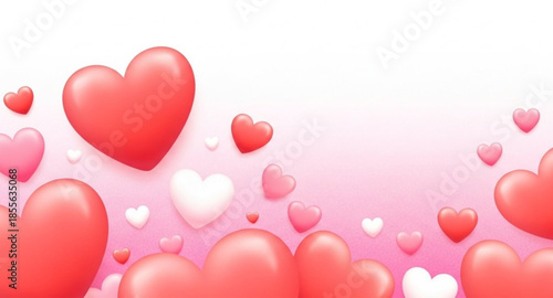 valentine background with hearts