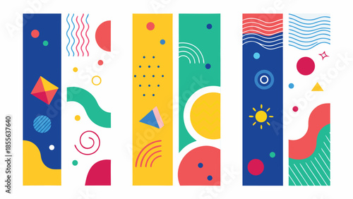 Colorful abstract watercolor seamless patterns with flowing designs, ideal for backgrounds or artistic projects..eps