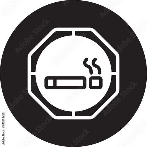 no smoking glyph icon