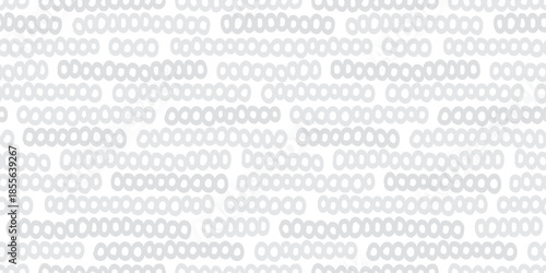 Hand-drawn Circle Line Seamless Pattern.手描き風円形ラインのシームレスパターン