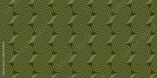 Seamless Wavy Geometric Pattern. 波打つ幾何学模様のシームレスパターン