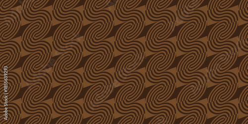 Seamless Wavy Geometric Pattern. 波打つ幾何学模様のシームレスパターン