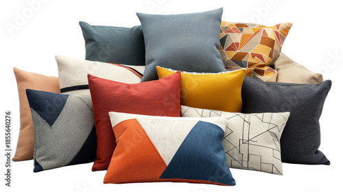 Modern Geometric Cushion Display
