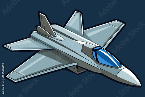 Advanced fighter jet in flight