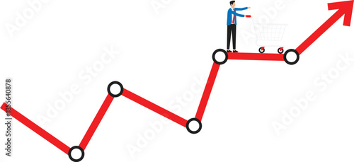 Success investing and growing wealth, investing or mutual fund, stock market return, money or financial success concept
