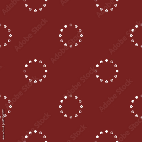 Coming soon icon seamless pattern isolated on color background