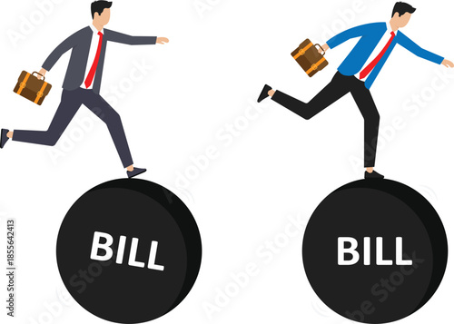 Business risk and mistake or failure, challenge or problem and difficulty concept

