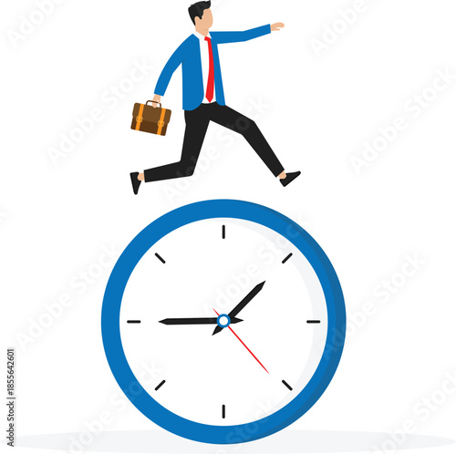 success in work strategy,business deadline or working time efficiency concept
