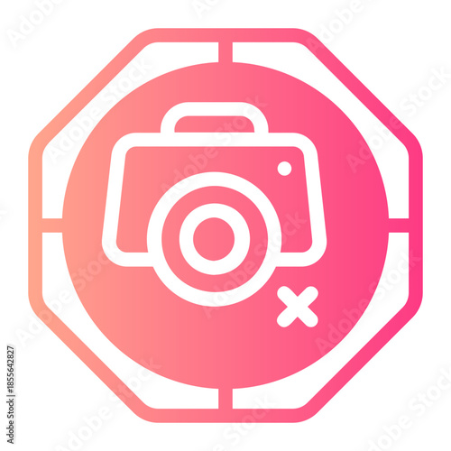 no photos gradient icon