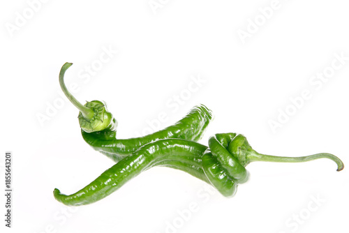 Chilies are isolated in white background