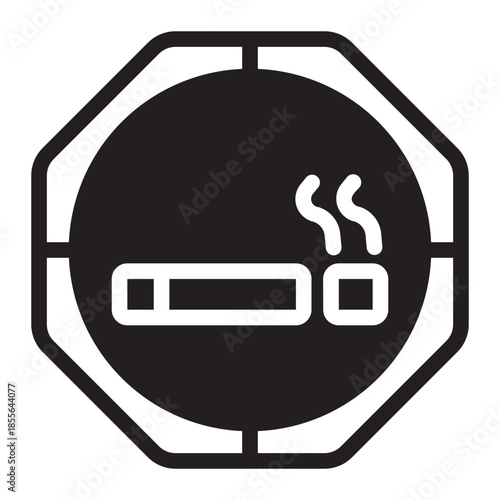no smoking glyph icon