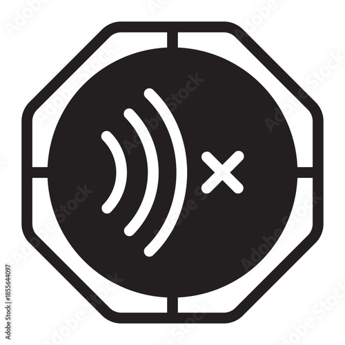 no sound glyph icon