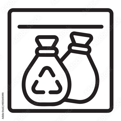 no littering line icon