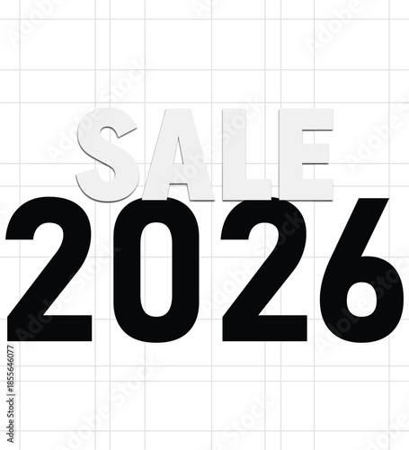 Sale 2026 promotional advertisement graphic design