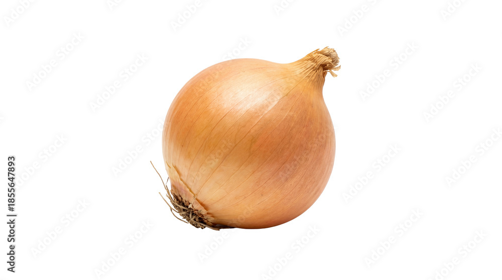 Fototapeta premium Whole Yellow Onion isolated PNG with Transparent Background