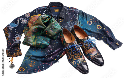 Mystical Elegant Shirts And Shoes