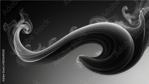 An abstract floral background vector illustration featuring blue liquid swirls and glowing light waves creates a colorful pattern with elegant spiral elements and energy curves for a modern wallpaper 