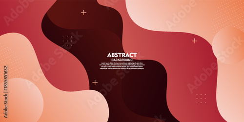 Abstract dark orange wave background with simple pattern concept design. Trendy colorful wave fluid banner in the background. Vector eps10