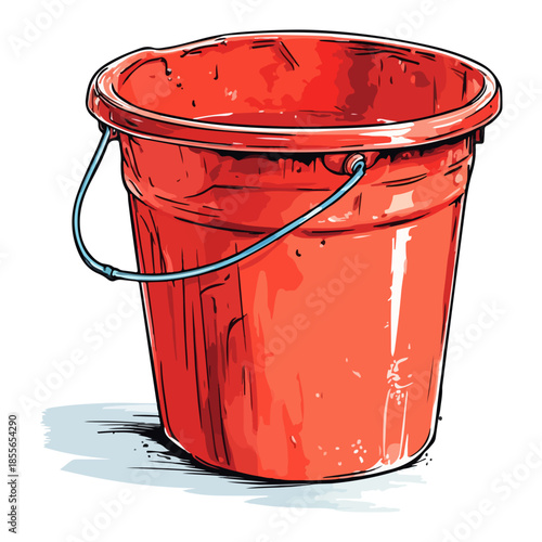 bucket, thailand, songkran festival, festival, vector, transparent background, isolated, container, object, water, tool, pail