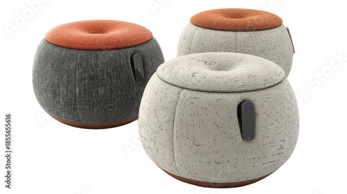 Smart Poufs With Usb Charging